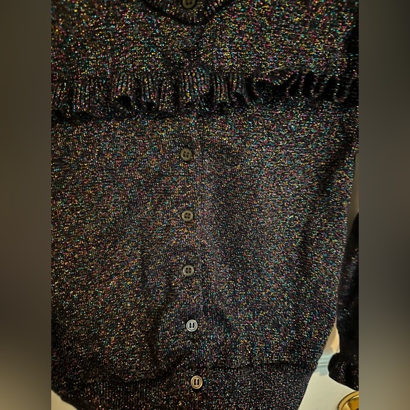 PUC Crewcuts sparkle thread button up sweater - Picture 3 of 3